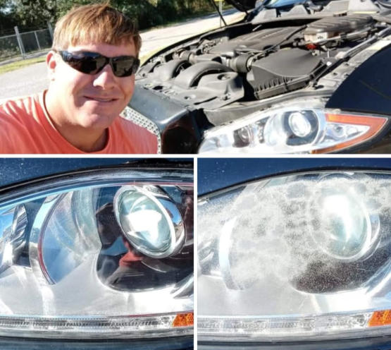 Car Headlight cleaning and restoration